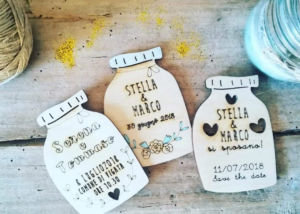inviti, wedding, taglio laser, incisioni, legno